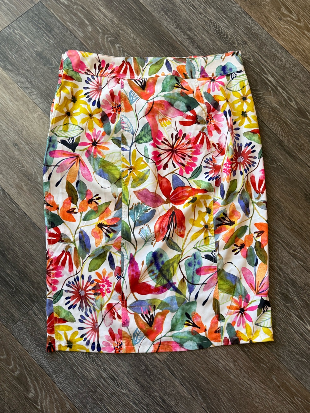 NEW RIP Skirt Hawaii Length 3 Wildflower Watercolor Pockets Quick Dry MEDIUM - Picture 5 of 14